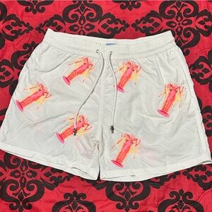 Les Canebiers White Shorts with Embroidery